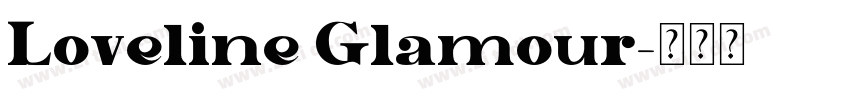 Loveline Glamour字体转换